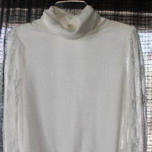 Sweater, Medium, and White